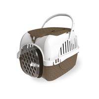 Bama Pet Transportbox 52x33x34 cm Taupe/Wit - thumbnail