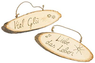 Deurbordje Creativ Company hoogte 6-10cm breedte 23-28cm hout | 10 stuks Deurbordje Creativ Company hoogte 6-10cm breedte 23-28cm hout | 10 stuks