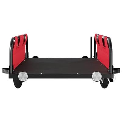 Fietstrailer oxford stof en ijzer rood