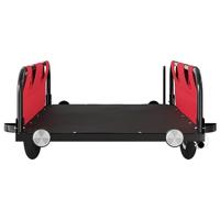 VidaXL Fietstrailer oxford stof en ijzer rood - thumbnail