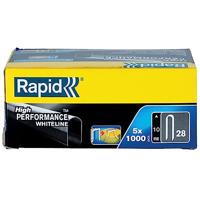 Rapid Nieten Type 28 DP WIT, Box 5x1000st Lengte 10mm - thumbnail