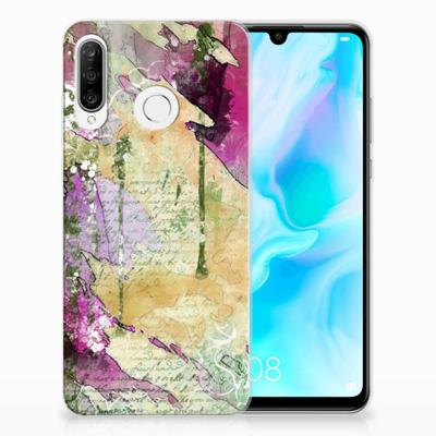 Smartphone hoesje Huawei P30 Lite Letter Painting Smartphone hoesje Huawei P30 Lite Letter Painting