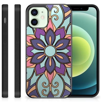 iPhone 12 Mini Skin Case Purple Flower