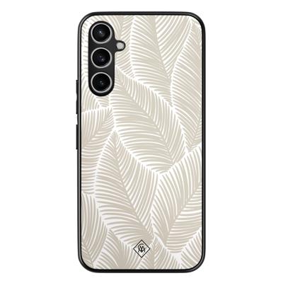 Samsung Galaxy A54 hoesje - Palmy leaves beige