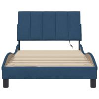 Bedframe zonder matras "Hanko" 100x200 cm stof blauw - thumbnail