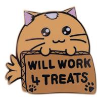 Fuzzballs Pin Badge Whisky Will Work 4 Treats Limited Edition - thumbnail
