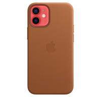 Apple leather case iPhone 12 Mini Saddle Brown - thumbnail