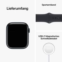 Refurbished Apple Watch SE 2022 GPS 44mm Zwart Als nieuw - thumbnail