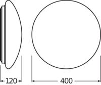 LEDVANCE 4058075618046 4058075618046 LED-buitenlamp (wand) LED 24 W Wit - thumbnail