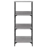 Boekenrek 50x33x117,5 cm bewerkt hout grijs sonoma eikenkleurig - thumbnail