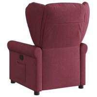Fauteuil verstelbaar stof wijnrood - thumbnail