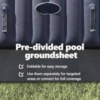 VidaXL Zwembad grondzeil 274 x 274 x 0,1 cm niet-geweven stof - thumbnail
