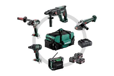 Metabo Comboset 2.4.1 | 5 machines | 18V | 3 x 4,0Ah Li-Ion + lader | In Gereedschapstas - 685213000