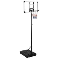 VidaXL Basketbalstandaard 235-305 cm polycarbonaat transparant - thumbnail