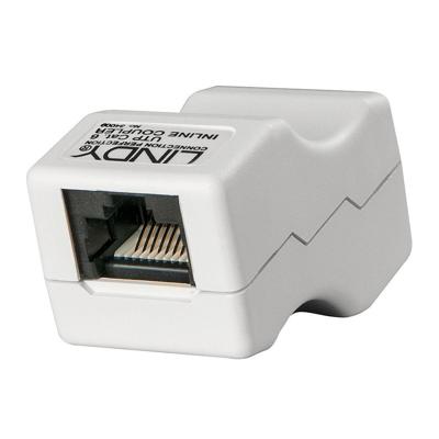 RJ45-Adapter LINDY 34009 Wit Grijs 1 Stuks