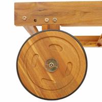 Ligstoelen 2 st massief acaciahout - thumbnail