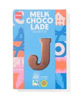 HEMA Chocoladeletter melk J 140g - thumbnail