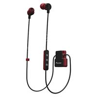 Pioneer CL5BT In-Ear Sport hoofdtelefoon met Bluetooth (ClipWear), muziekweergave tot 8 uur, IPX4 spatwaterdicht, handsfree-functie, inline-afstandsbediening, voor Apple en Android, rood - thumbnail