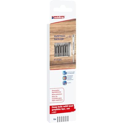 Edding Garphit 6er-Blister 4-8881-6-2112 Reservepunt Zwart 1 set(s)