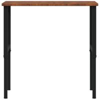 VidaXL Werkbank rechthoek 100x60x(71,5-98) cm eikenhout donkerbruin - thumbnail