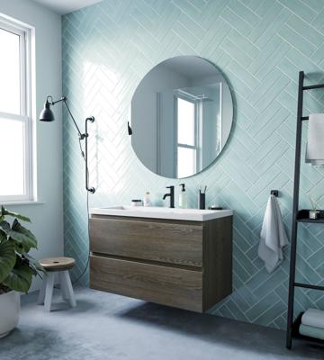 Ben Vario badmeubel incl. wastafel 100x51x64cm sepia eiken Ben Vario badmeubel incl. wastafel 100x51x64cm sepia eiken