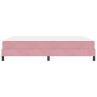 Boxspringbed met matras met matras Roze 160 x 200 cm Fluweel - thumbnail