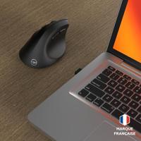 Draadloze muis - 2x Bluetooth + 2,4 GHz USB-ontvanger - MOBILITY LAB - M30W-L - Ergonomisch - Linkshandig - Zwart - thumbnail