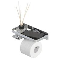 Tiger Caddy toiletrolhouder met planchet chroom - thumbnail