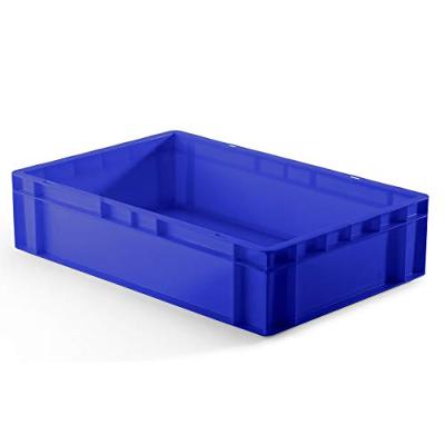 LA-KA-PE Transportstapelbak | L600xB400xH145mm | rood PP | zijwanden gesloten | 1 stuk - TK600/145-0 ROT TK600/145-0 ROT