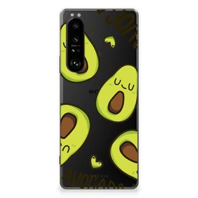 Sony Xperia 1 III Telefoonhoesje met Naam Avocado Singing Sony Xperia 1 III Telefoonhoesje met Naam Avocado Singing