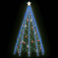 VidaXL Kerstboomverlichting met 250 led&apos;s blauw net 250 cm - thumbnail