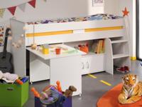 Samengesteld bed REX 90x200 cm wit - thumbnail