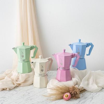 Italiaanse Koffiepot Bialetti MOKA EXCLUSIVE CREAM 3T Crème Aluminium 3 Koppar (8006363040396) - thumbnail
