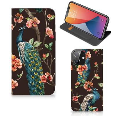 iPhone 12 | iPhone 12 Pro | Hoesje maken | Pauw met Bloemen