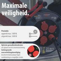 Brennenstuhl Professional kabelhaspel | 300 KU 2200 | IP44 | 25m | H07RN-F 3G2,5 - 9232250100 - thumbnail