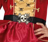 Piratenpak Meisje Rood Grace - thumbnail