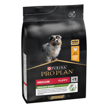 Pro Plan Medium Puppy Healthy Start met kip hondenvoer 3 x 3 kg Pro Plan Medium Puppy Healthy Start met kip hondenvoer 3 x 3 kg
