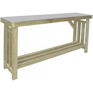 Express oppottafel met zinken blad 180x50x80 cm Express oppottafel met zinken blad 180x50x80 cm