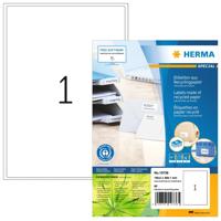 Etiket HERMA recycling 10736 199.6x289.1mm 80stuks wit - thumbnail