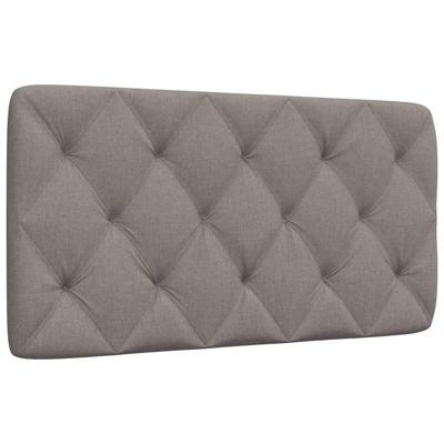 Hoofdbordkussen 100 cm stof taupe