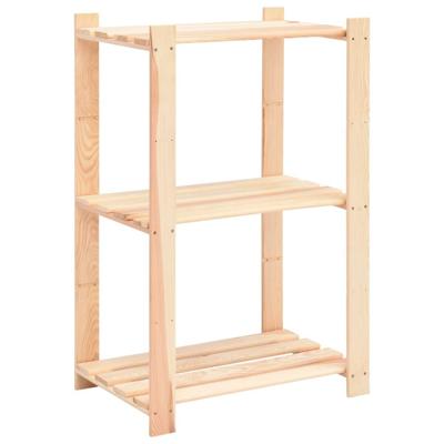 VidaXL Opbergrek 3-laags 60x38x90 cm massief grenenhout 150 kg VidaXL Opbergrek 3-laags 60x38x90 cm massief grenenhout 150 kg