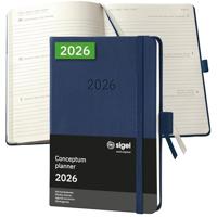Sigel C2663 Weekkalender Conceptum 2026 Hardcover DIN A6 Donkerblauw 1 stuk(s) Aantal paginas: 176 - thumbnail