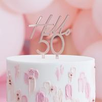 Ginger Ray &apos;Hello 50&apos; Taarttopper - thumbnail