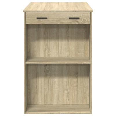 Bartafel 102x70x103,5 cm bewerkt hout sonoma eikenkleurig
