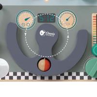 Classic World world houten activiteiten reisbord verkeer - thumbnail