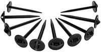 ProPlus 361736 Tentharing Heringset Kunststoff - 10 Stück für Bodenplanen und Zeltteppiche 7.5 cm x 9 cm 10 stuk(s) - thumbnail