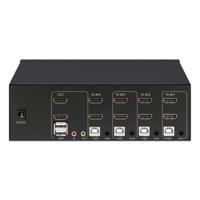 Manhattan 153539 KVM-switch HDMI Toetsenbord 3840 x 2160 Pixel - thumbnail