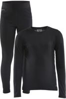 Craft 1909712 Core Warm Baselayer Set Jr - Black - 122/128 - thumbnail