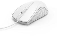 Hama optische muis met 3 knoppen mc-200 met kabel wit - thumbnail