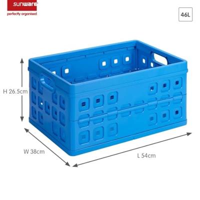 Sunware Square vouwkrat 46L blauw
